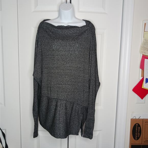 We The Free Free People Londontown Oversized Boatneck Thermal Top - Picture 2 of 8